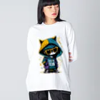 めんぼうさんやのちびネコ Big Long Sleeve T-Shirt