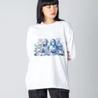 Sesilionのハーモニック・ブルーム Big Long Sleeve T-Shirt