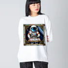 宇宙開発デザイン科の宇宙のギャンブラー ビッグシルエットロングスリーブTシャツ