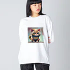 burusukaruの猫のタイガーくん Big Long Sleeve T-Shirt
