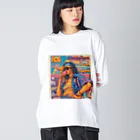 kojifの90年代アメリカ3 ビッグシルエットロングスリーブTシャツ