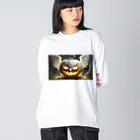 Shihiroの白いジャックオーランタン Big Long Sleeve T-Shirt