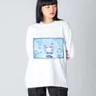 ひゆのなののいきができない ビッグシルエットロングスリーブTシャツ