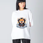 Pom-Dog'sのポメドラゴン Big Long Sleeve T-Shirt