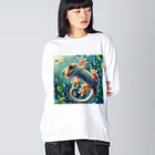 maeken work shopipのGecko Big Long Sleeve T-Shirt