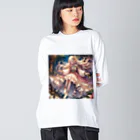 Sesilionの星の精霊の夜舞 Dance of the Star Spirit Big Long Sleeve T-Shirt