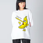 B-catのそんなバナナ　ピノキオ ビッグシルエットロングスリーブTシャツ