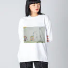 Miraiquの小学二年生の息子くんの冒険1 ビッグシルエットロングスリーブTシャツ