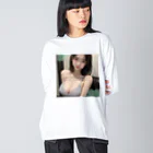 sounya sounyaの美女 図鑑（ニットブラ） Big Long Sleeve T-Shirt