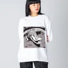 デイリーニューアイテムストアの少しだけ可愛いワニさん Big Long Sleeve T-Shirt