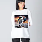 宇宙開発デザイン科のここでなら出来る ビッグシルエットロングスリーブTシャツ