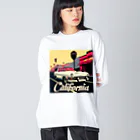 めそぽのカリフォルニアの白い車 Big Long Sleeve T-Shirt