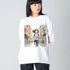 底辺の底辺好きな事を気ままに…。のRunning Queen Big Long Sleeve T-Shirt