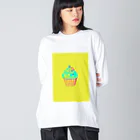 おしょーゆのソフトクリーム ビッグシルエットロングスリーブTシャツ