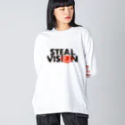 STEAL VISIONのstealvision 中指ハート ビッグシルエットロングスリーブTシャツ