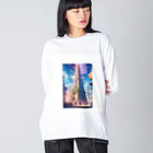 ワンダーワールド・ワンストップの空高くそびえ立つ塔 Big Long Sleeve T-Shirt