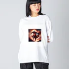 meimanaの不屈の真紅の戦士 Big Long Sleeve T-Shirt