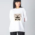 nomkyonのWoW！昆虫！No5 ビッグシルエットロングスリーブTシャツ