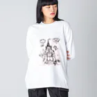 結社黒猫の遊園地のピエロ Big Long Sleeve T-Shirt