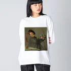 世界美術商店の陽気な酒飲み / The Jolly Drinker Big Long Sleeve T-Shirt