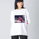 Bakeshop.の手持ち花火の夜 Big Long Sleeve T-Shirt