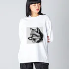 猫耳工房の猫耳工房 Big Long Sleeve T-Shirt