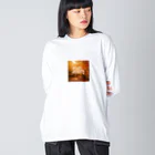 KSK SHOPのHELLO AUTUMN Big Long Sleeve T-Shirt