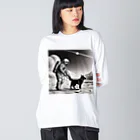 宇宙開発デザイン科の犬の散歩が日課です Big Long Sleeve T-Shirt