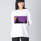 アッズーリ・タケのハロウィン 風景 Big Long Sleeve T-Shirt