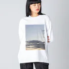 奈樹(なな)の夕焼け､､､3 ビッグシルエットロングスリーブTシャツ