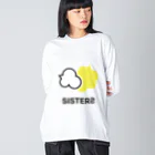 ホームページクリエイター・ターキーのホームページクリエイターターキー（SISTERS）ホワイト ビッグシルエットロングスリーブTシャツ