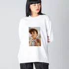 リーゼントエビの英語ならイイカンジ Big Long Sleeve T-Shirt