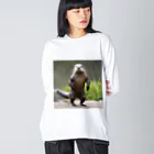 赤ヘアちゃんのSTRONG ANIMAL ~人狩り行こうぜ~ ビッグシルエットロングスリーブTシャツ