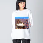 hashiba_のでっかいネコ Big Long Sleeve T-Shirt