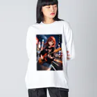 あかの赤髪のギターリスト Big Long Sleeve T-Shirt