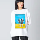 helmet-works.のしま・ブラザーズ ビッグシルエットロングスリーブTシャツ