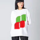 minimaltのミニマリズムデザインな気分　葉っぱ Big Long Sleeve T-Shirt