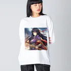 the blue seasonの亀田美恵 Big Long Sleeve T-Shirt