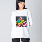 saitosekaiの404マフィン Big Long Sleeve T-Shirt