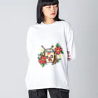 Shou3s-Storeのおちむしゃ Xmas ver Big Long Sleeve T-Shirt