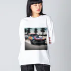 shohei_raiteiの外車　かっこいい ビッグシルエットロングスリーブTシャツ