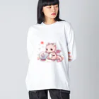 garireoの干支のかわいい龍 ビッグシルエットロングスリーブTシャツ