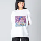 axisbeaの寝起きのひととき ビッグシルエットロングスリーブTシャツ