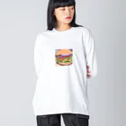 ブレイクスルーのバーガービック ビッグシルエットロングスリーブTシャツ