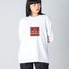 マクマクのネイティブメキシカンノルディク Big Long Sleeve T-Shirt