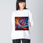 niko&PANDA shopのリーマン予想のイラスト Big Long Sleeve T-Shirt