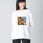 たまき工房の呑天使のクリスマス Big Long Sleeve T-Shirt