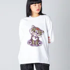 segasworksのお座りスミロドンちゃん ビッグシルエットロングスリーブTシャツ