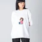 ラッキーLOVEの地雷っ娘 ビッグシルエットロングスリーブTシャツ