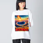 TomDomの2023年流行語大賞 候補 「地球沸騰化」 Big Long Sleeve T-Shirt